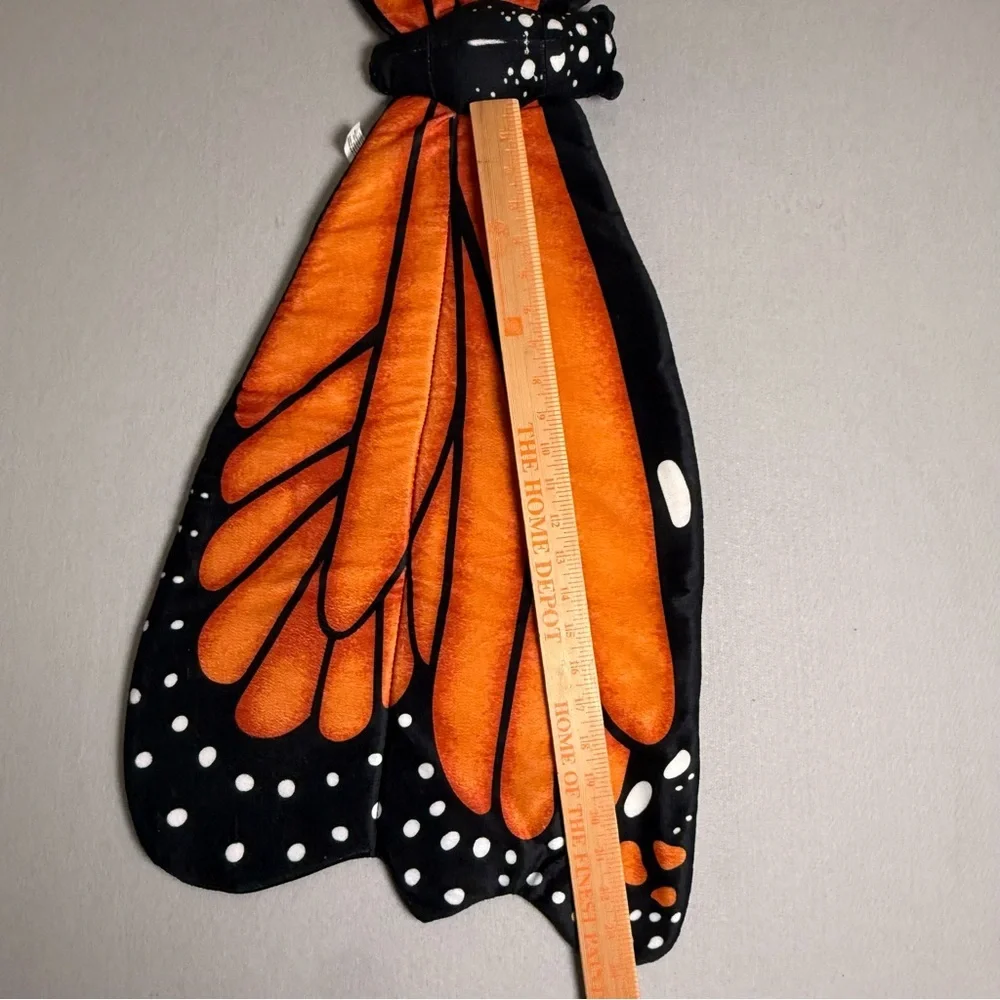 Monarch Butterfly Wings Plush Costume Cosplay Halloween Youth 48” Anime Game